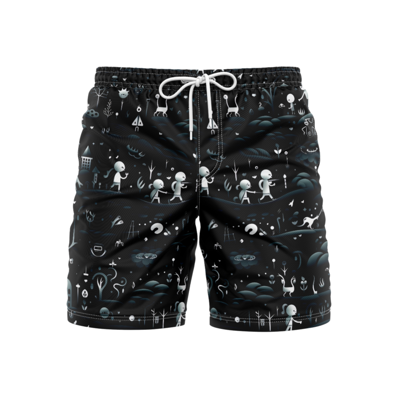 Nocturnal Nightshade Nuptials SwimshortsFront