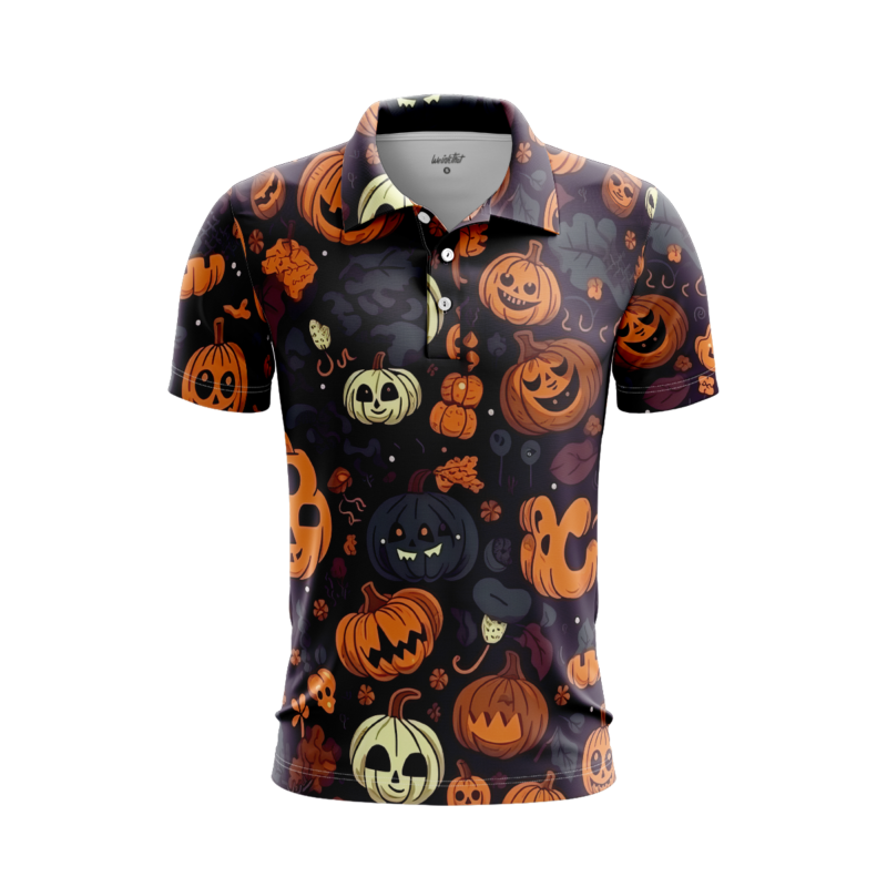 Pumpkin Patch Perfection PoloShirtMenFront