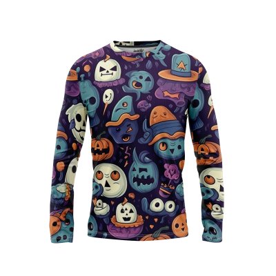 Spine-Tingling Thrills Men’s Long Sleeve Shirt