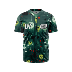 Custom Spine-chilling Spruce Soiree Baseball Jersey