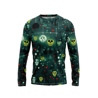 Spine-chilling Spruce Soiree Men’s Long Sleeve Shirt