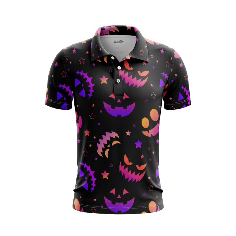 Spooky Scarecrow Soiree PoloShirtMenFront