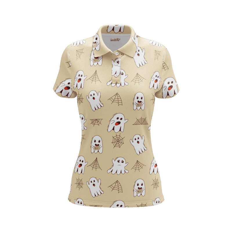 Spooky Spruce Spectacle PoloShirtWomenFront