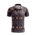 Terrifying Teak Twilight Men’s Polo Shirt