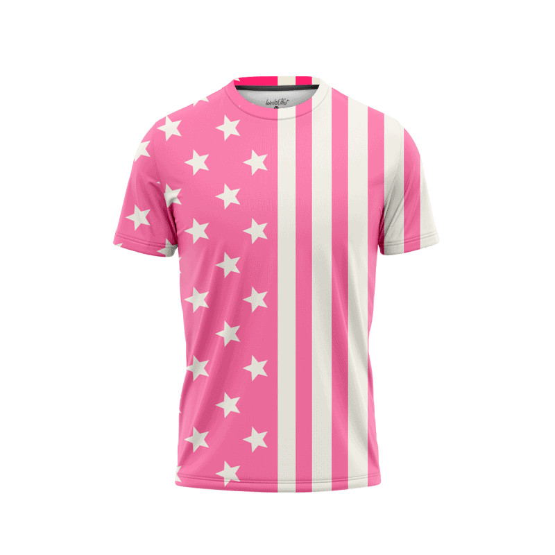 Pink American Flag Shirt