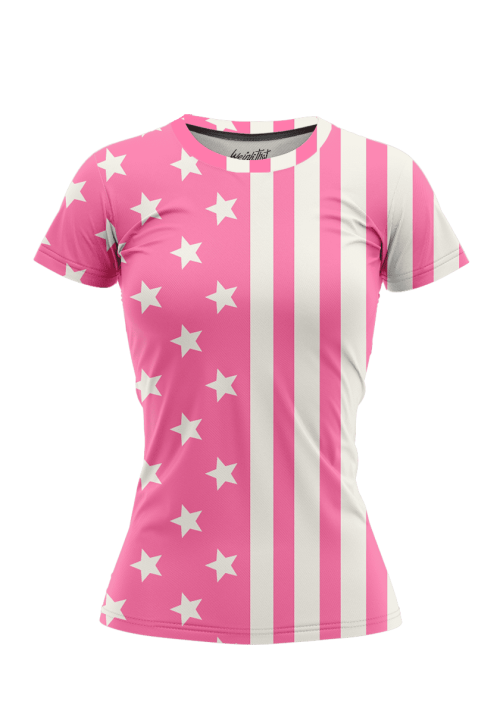 Pink American Flag Shirt