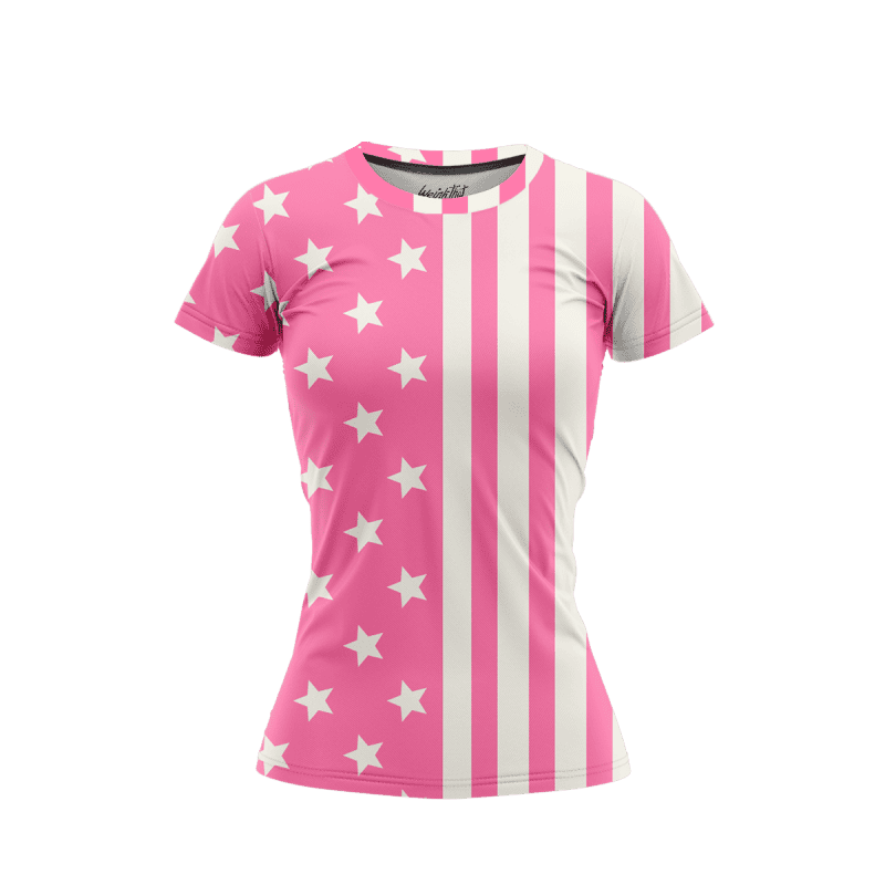 Pink American Flag Shirt