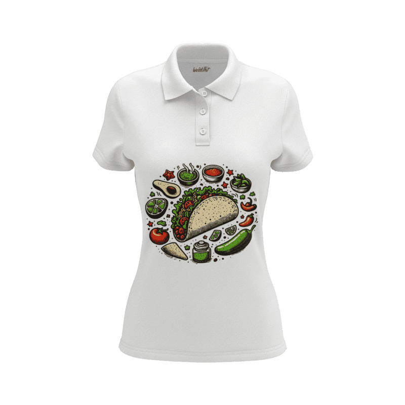 Mexican Tacos PoloShirtWomenFront
