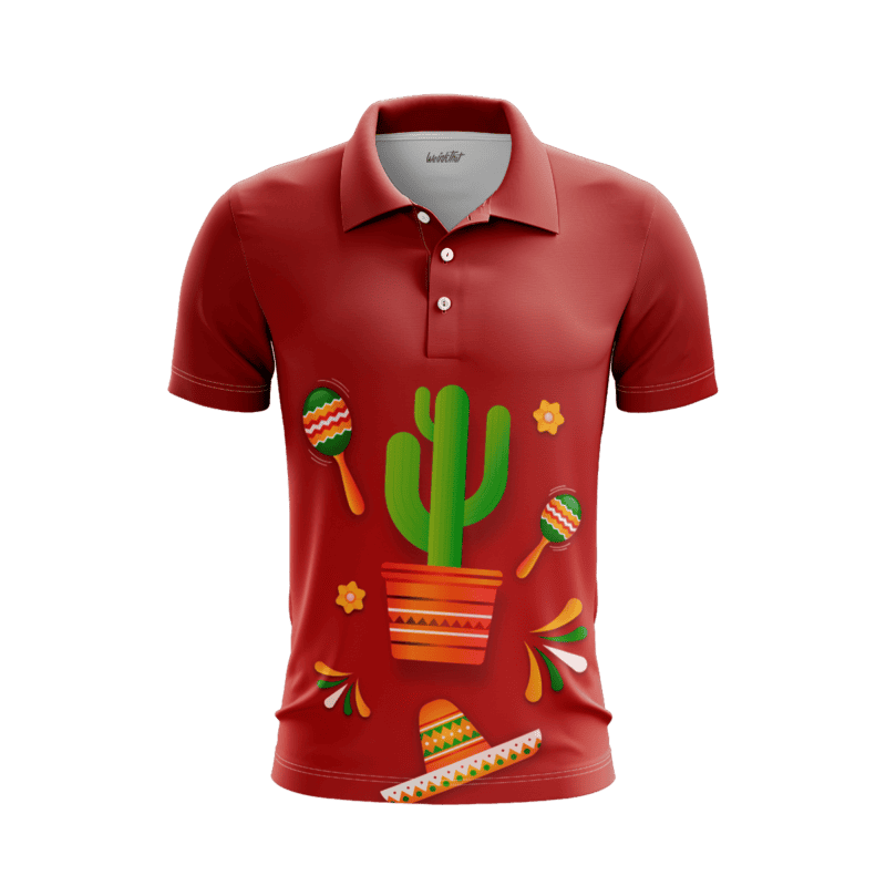 Mexico Red PoloShirtMenFront