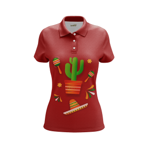 Mexico Red Women's Polo Shirt