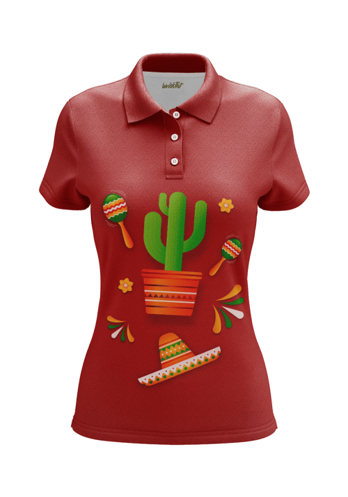 Mexico Red Women's Polo Shirt