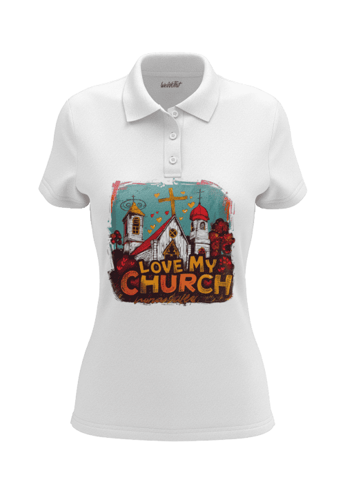 Love My Church Women's Polo Shirt