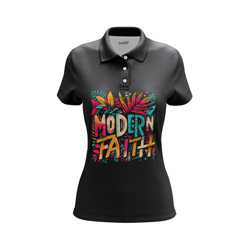 Modern Faith Tropical Women's Polo Shirt